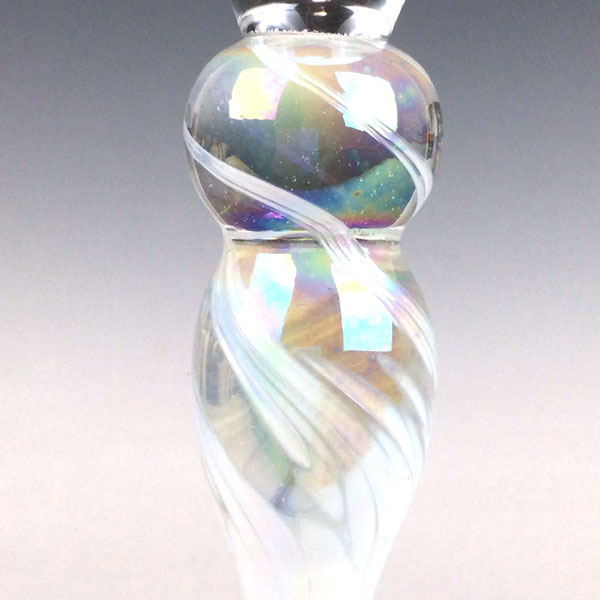Champagne Goblet in Ivory by Rosetree Glass Studio - Image 4